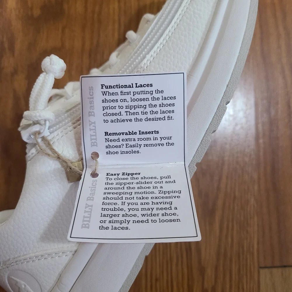 Billy White Sneakers Size 7.5 - Picture 5 of 6